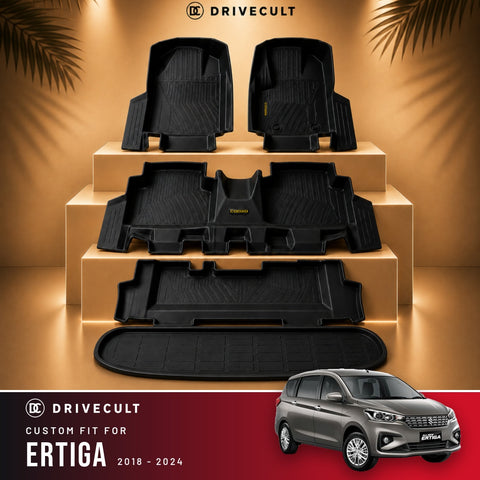 Maruti Suzuki Ertiga ATM Mats With Boot · 2018-2024