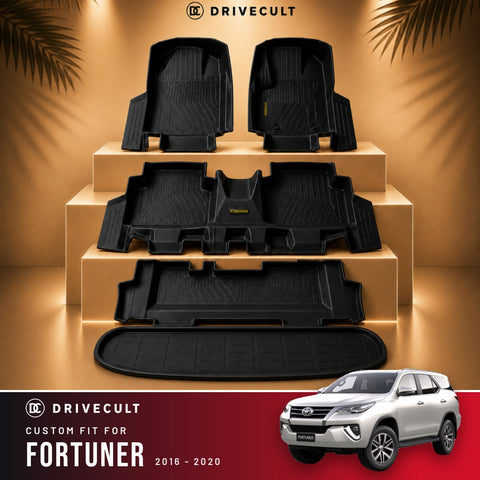 Toyota Fortuner ATM Mats With Boot · 2016-2020