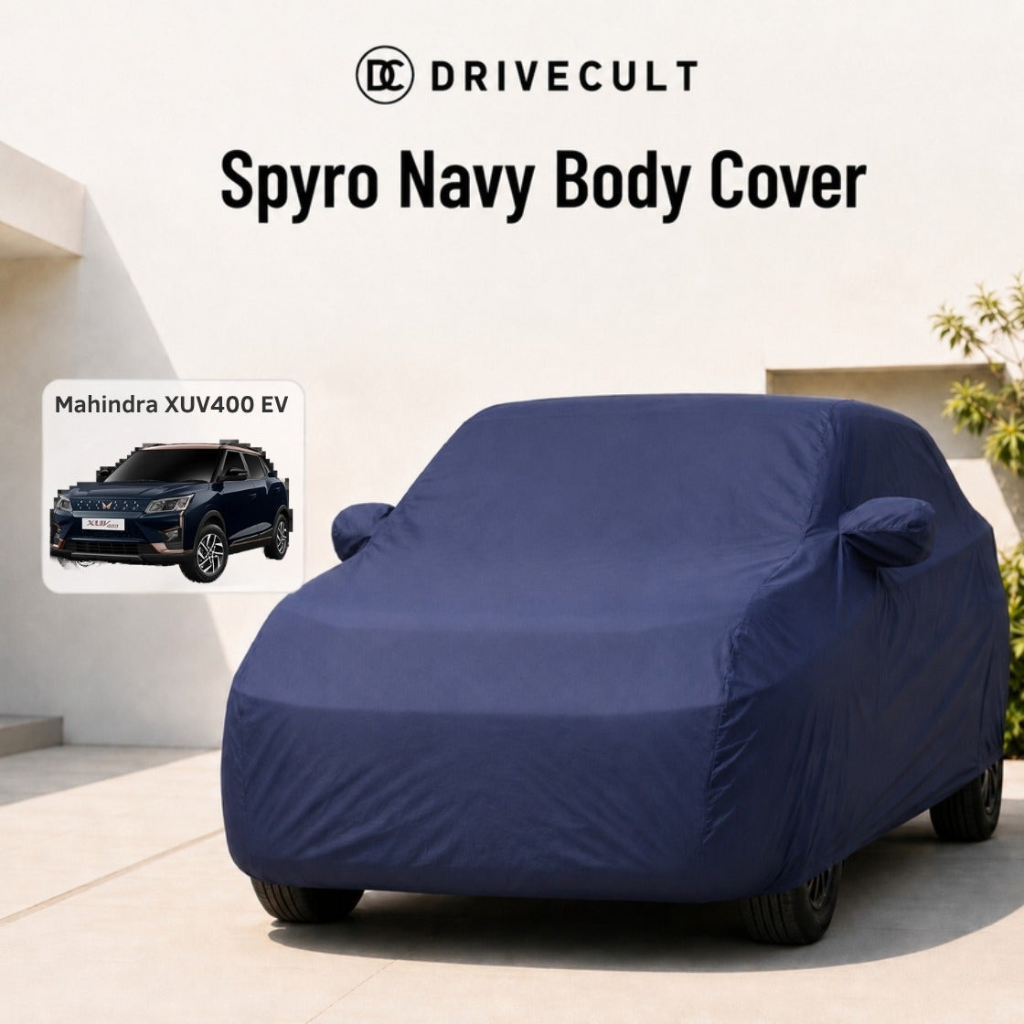 Mahindra XUV400 EV Spyro Navy body cover 1