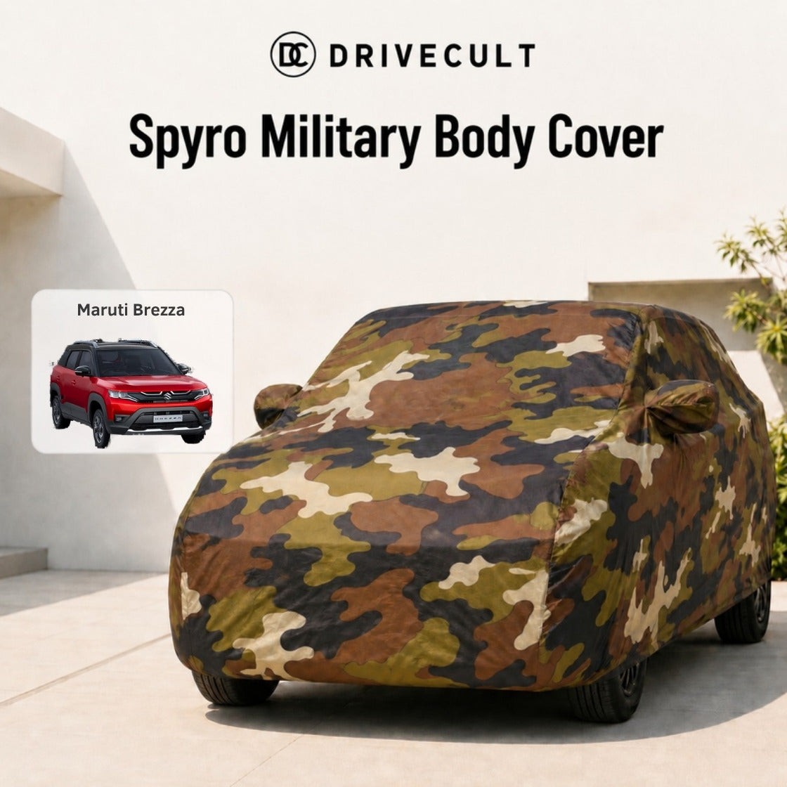 Maruti Brezza Spyro Military body cover 1