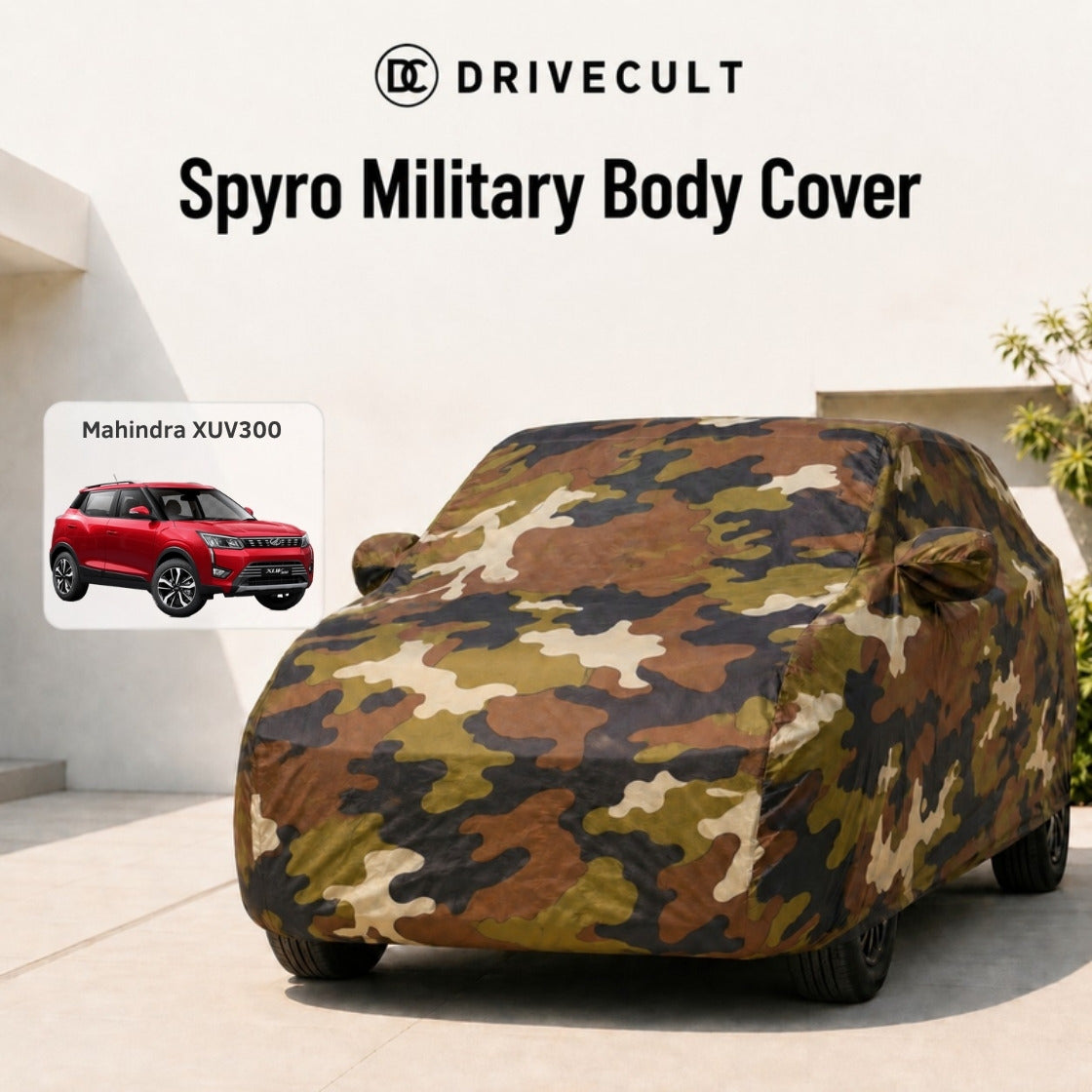 Mahindra XUV300 Spyro Military body cover 1