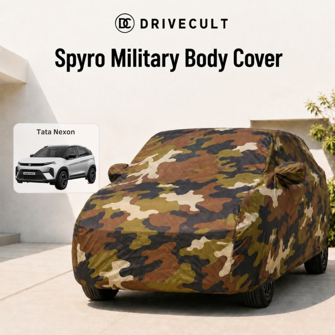 Tata Nexon Spyro Military body cover 1