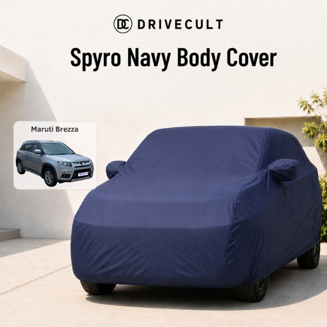 Maruti Brezza Spyro Navy body cover 1