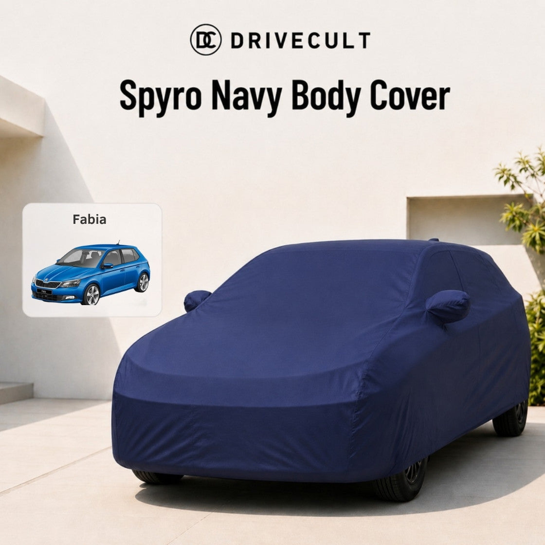 Skoda Fabia Spyro Navy body cover 1