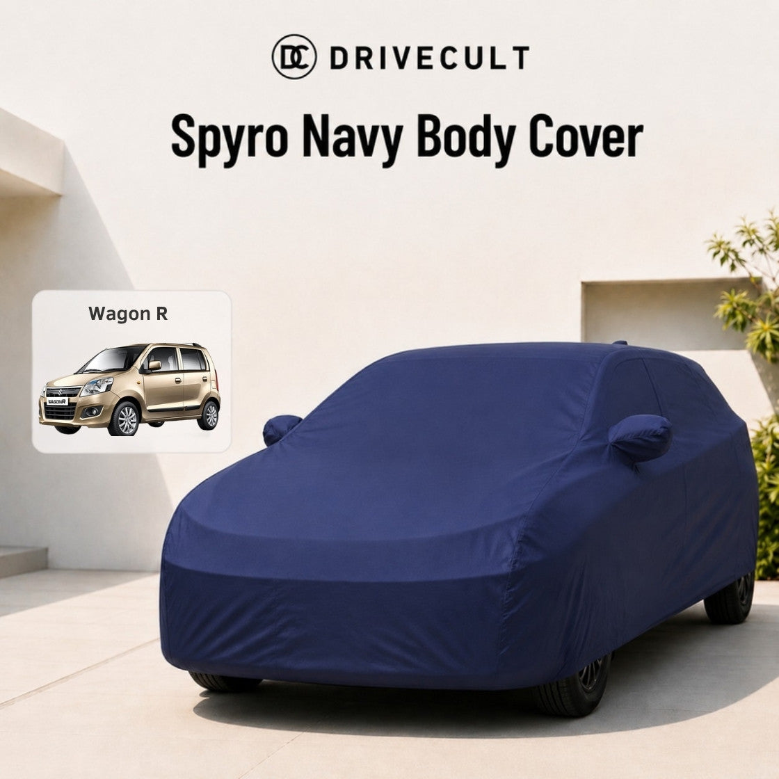 Maruti Suzuki Wagon R 2010-2018 Spyro Navy body cover 1