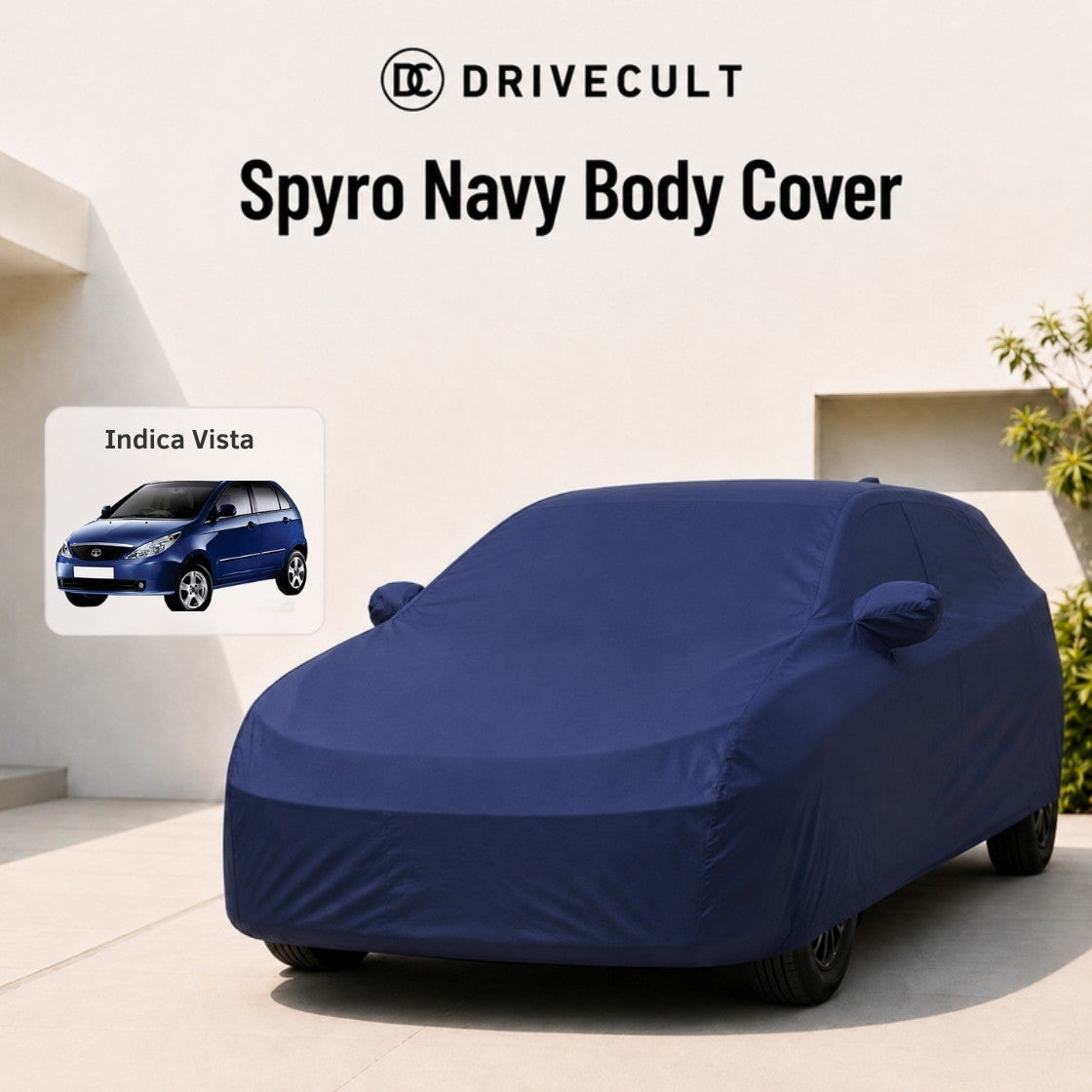 Tata Indica Vista Spyro Navy body cover 1
