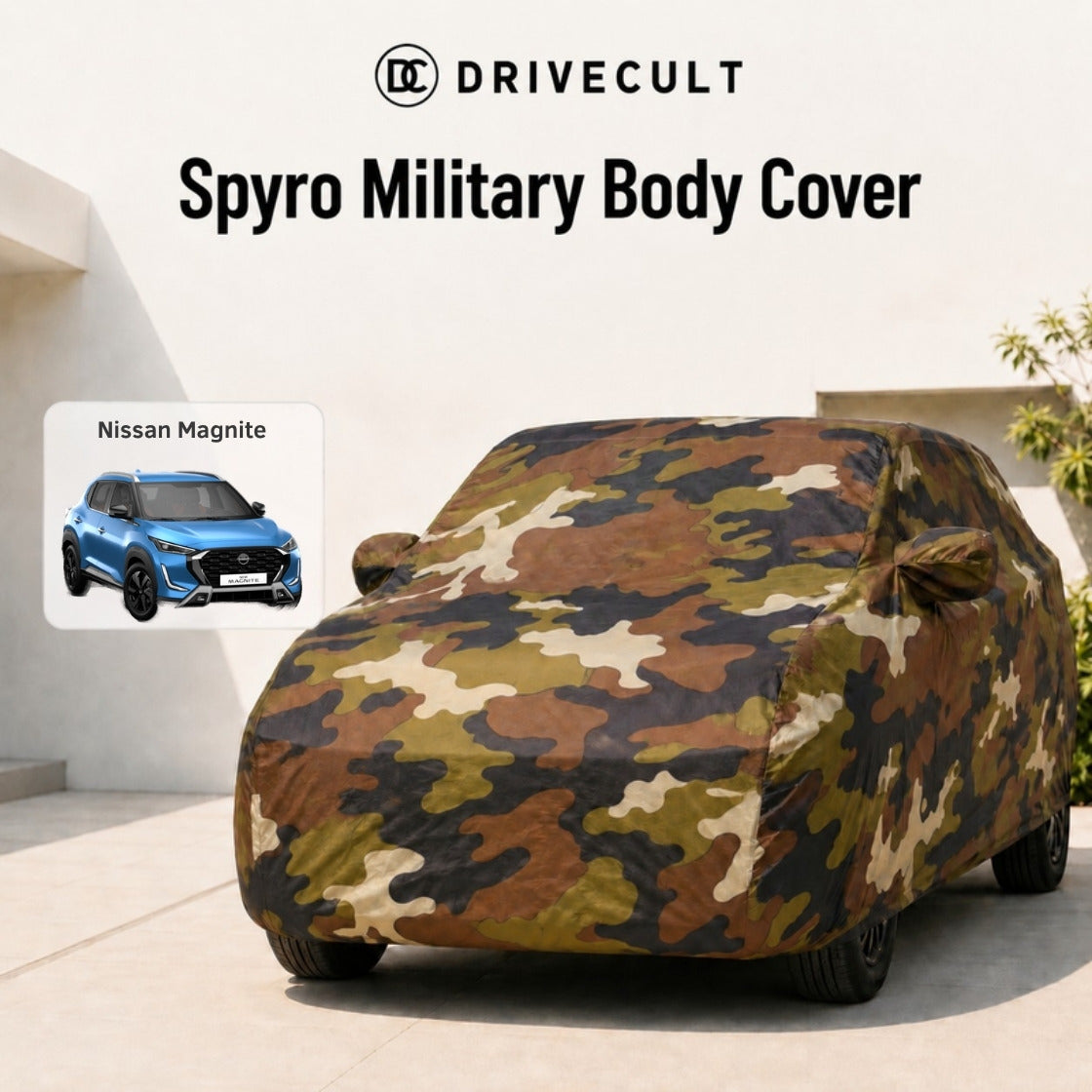 Nissan Magnite Spyro Military body cover 1