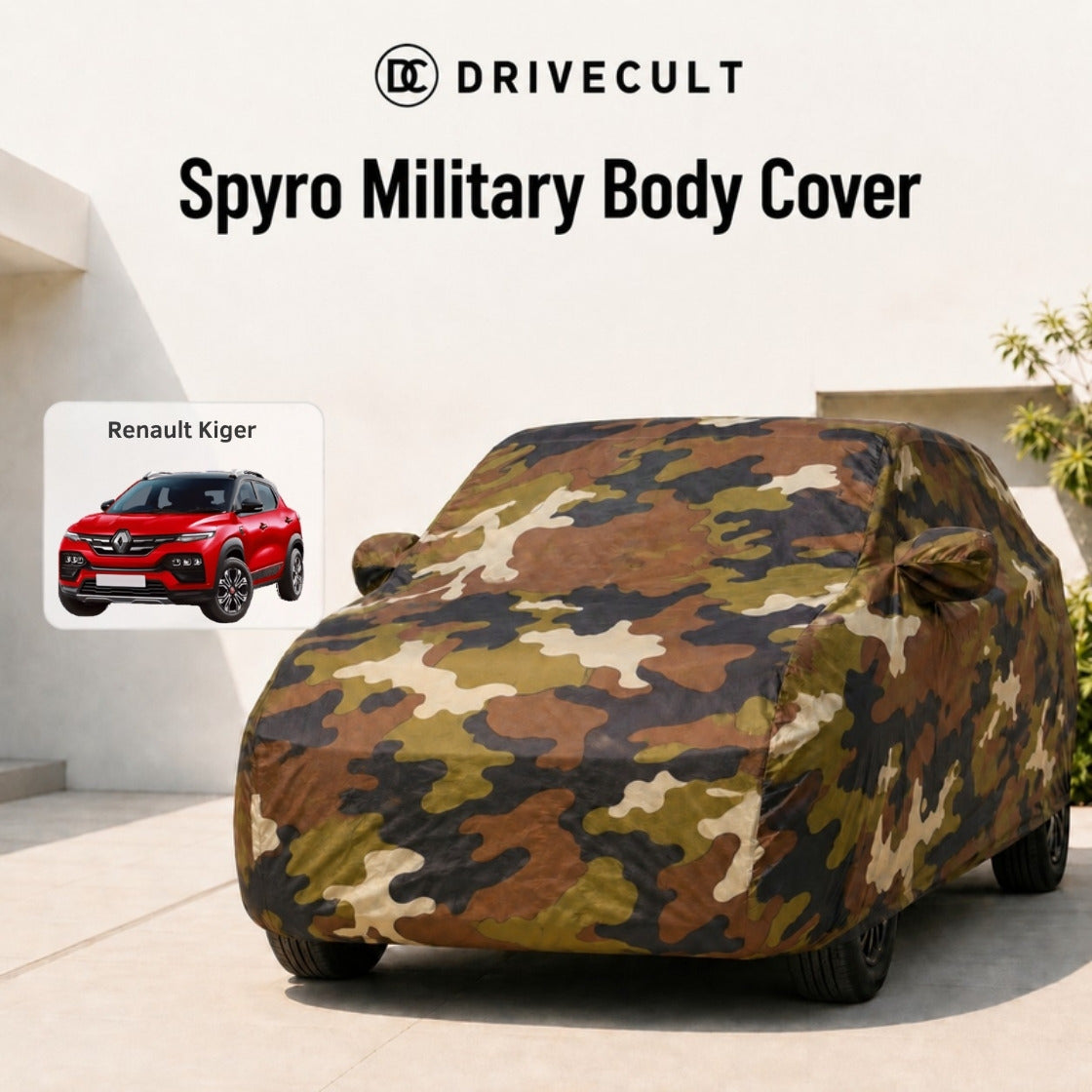Renault Kiger Spyro Military body cover 1