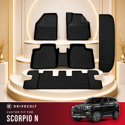 DriveCult Apex TPE 5D Mats for Mahindra Scorpio N