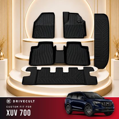 DriveCult Apex TPE 5D mats custom fit for the Mahindra XUV 700