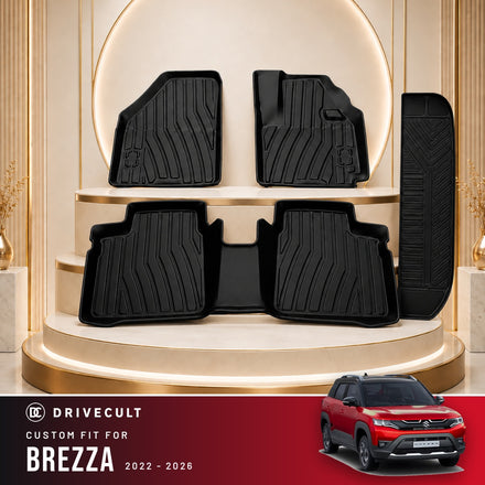 DriveCult Apex TPE 5D Mats for Maruti Suzuki Brezza 2022-2026