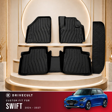 DriveCult Apex TPE 5D Mats for Maruti Suzuki Swift 2024-2027
