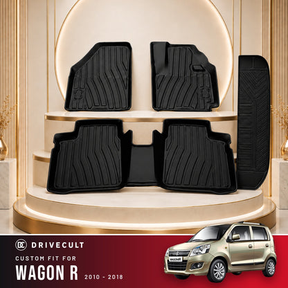DriveCult Apex TPE 5D mats custom fit for the Maruti Suzuki Wagon R 2010-2018