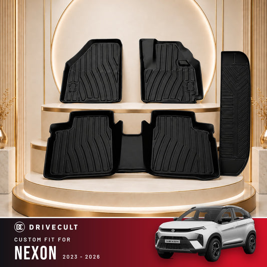 DriveCult Apex TPE 5D mats custom fit for the Tata Nexon 2023-2026