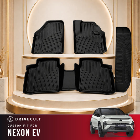 DriveCult Apex TPE 5D mats custom fit for the Tata Nexon EV
