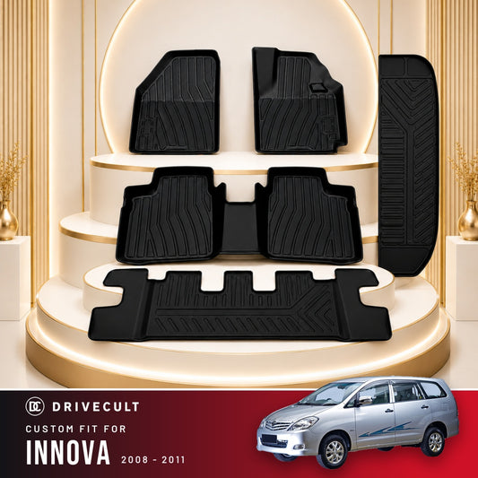 DriveCult Apex TPE 5D mats custom fit for the Toyota Innova 2008-2011