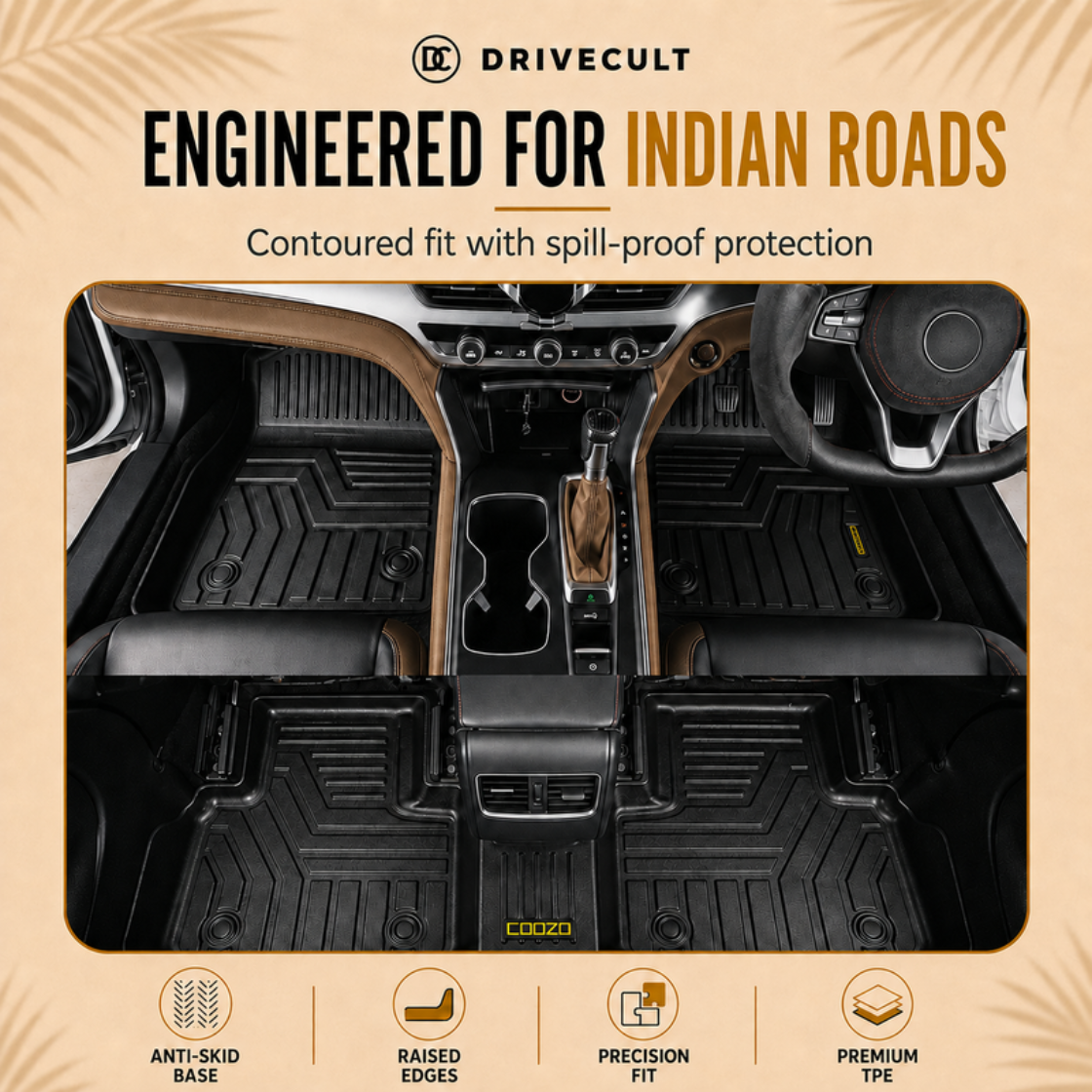 Tata Sierra ATM Mats by Coozo