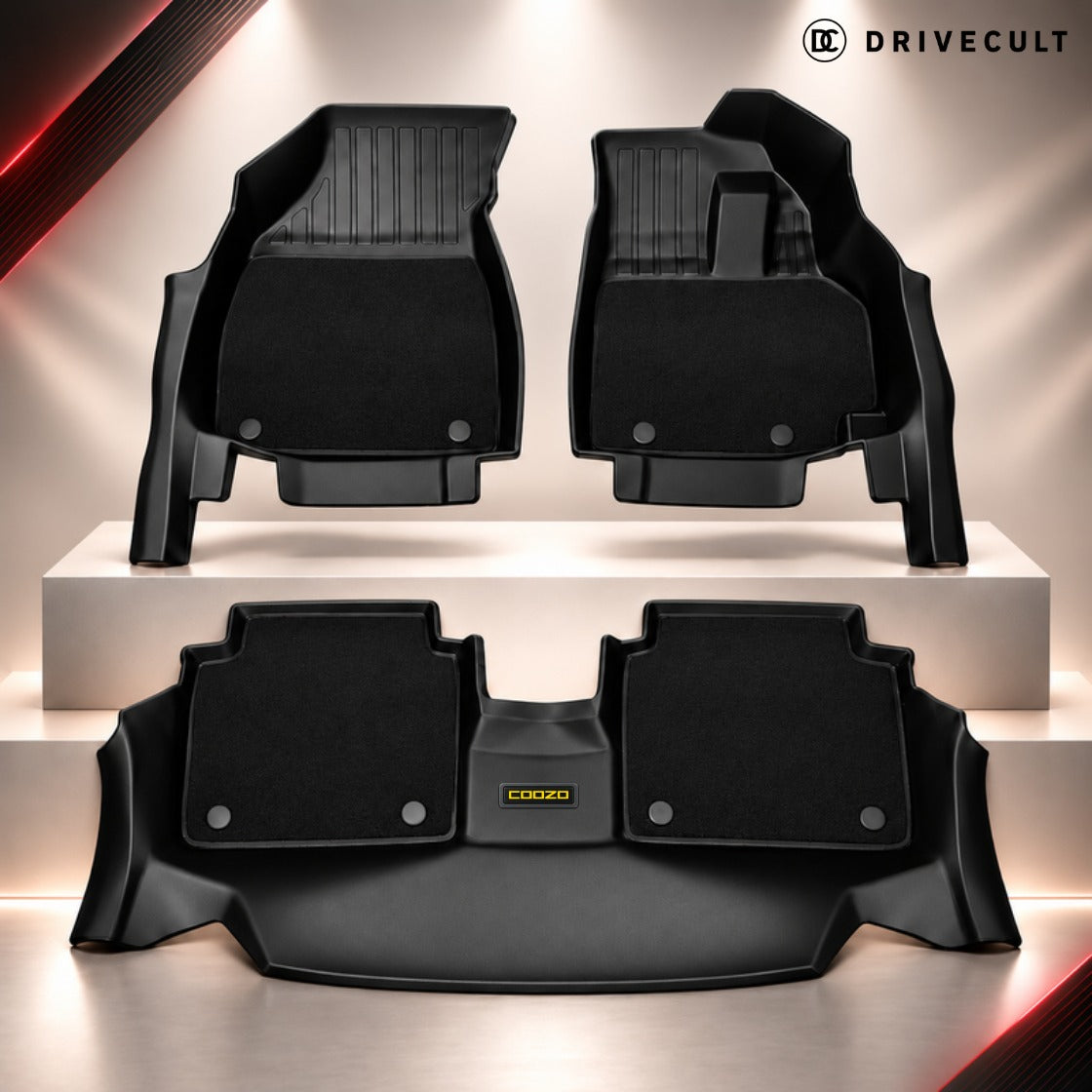Tata Nexon 2025-2027 ATM X Mats - complete 5-seater ATM X set