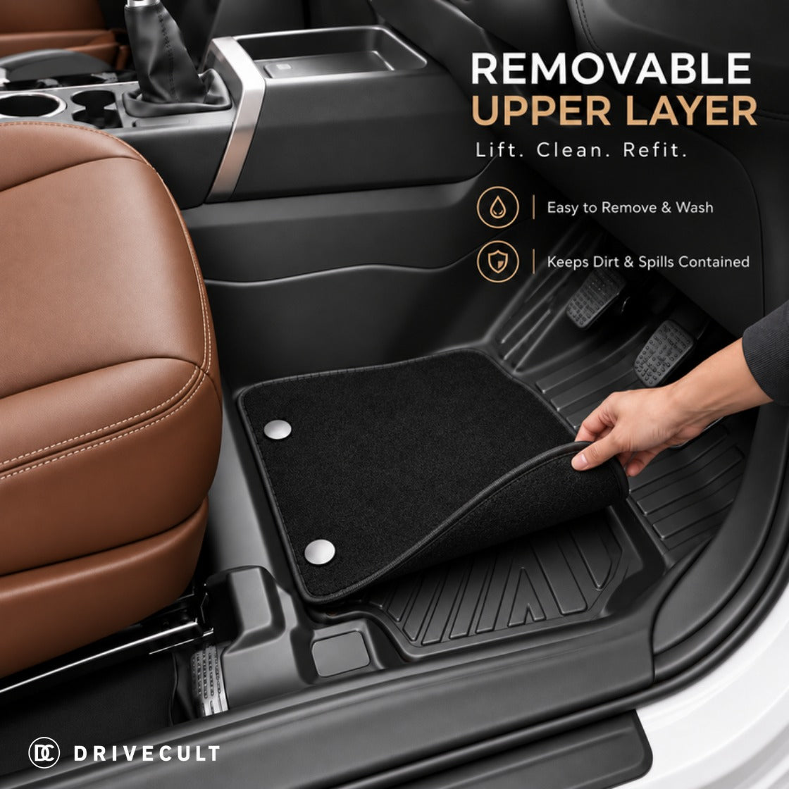 Maruti Suzuki Alto 800 2019-2022 ATM X Mats - removable upper coil layer lifts out for cleaning