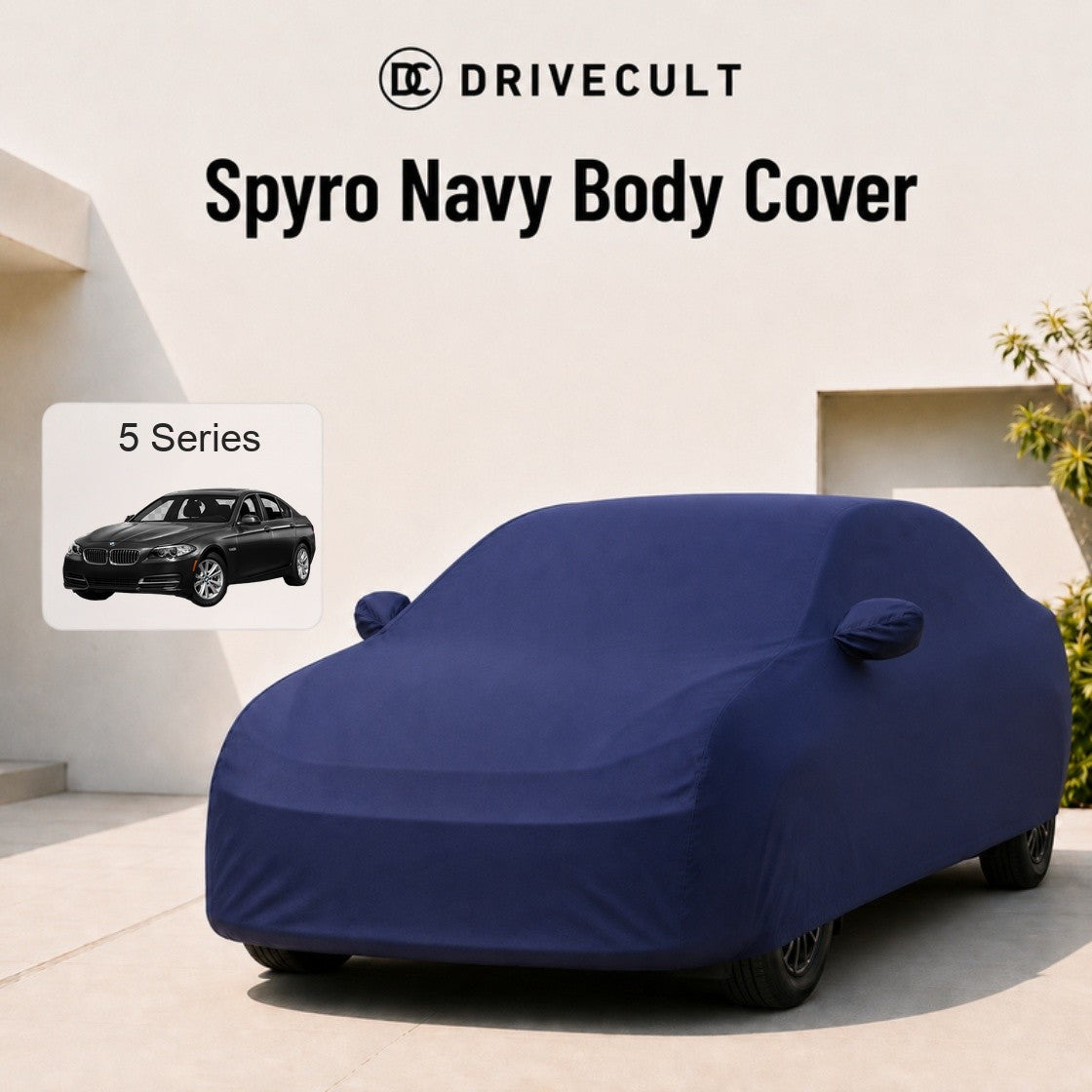BMW 5 Series Body Cover · 2005–2016 Spyro Navy body cover