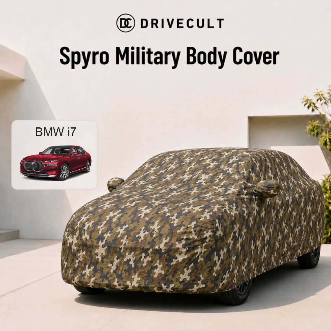 BMW i7 Spyro Military body cover