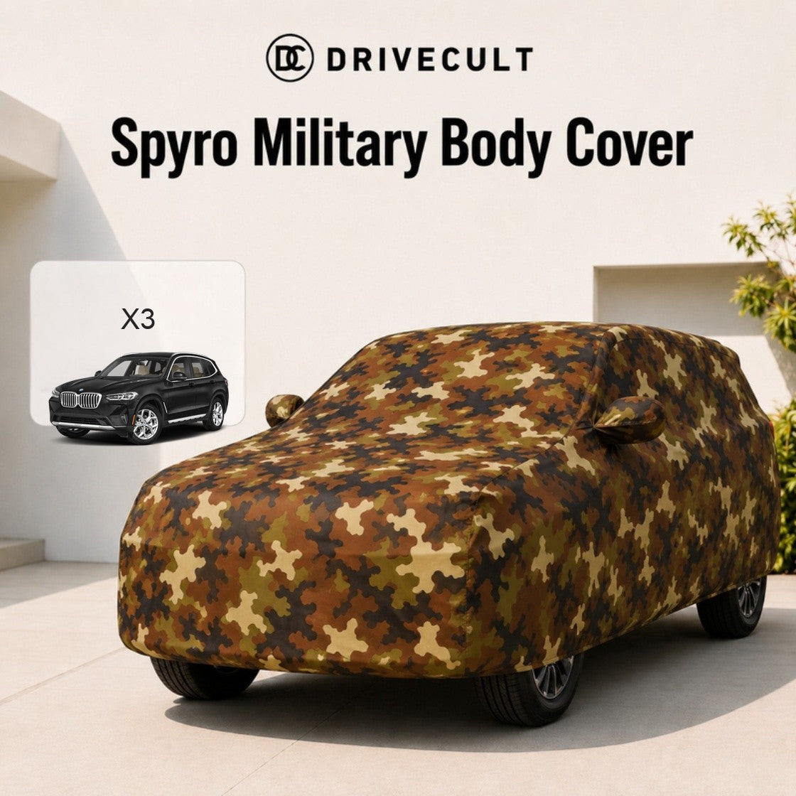 BMW X3 Body Cover Spyro Military body cover