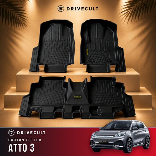 BYD Atto 3 DriveCult ATM Mats custom-fit TPE floor mats