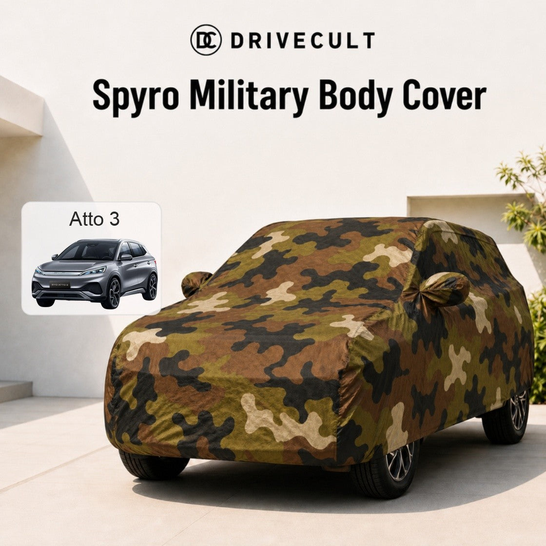 BYD Atto 3 Body Cover Spyro Military body cover