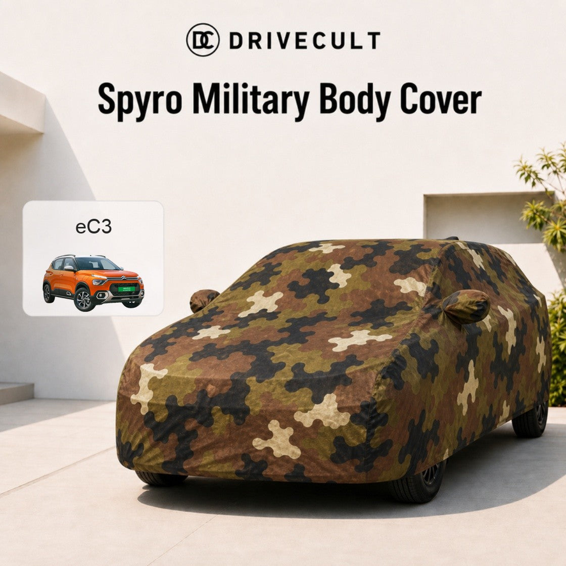 Citroen eC3 Spyro Military body cover