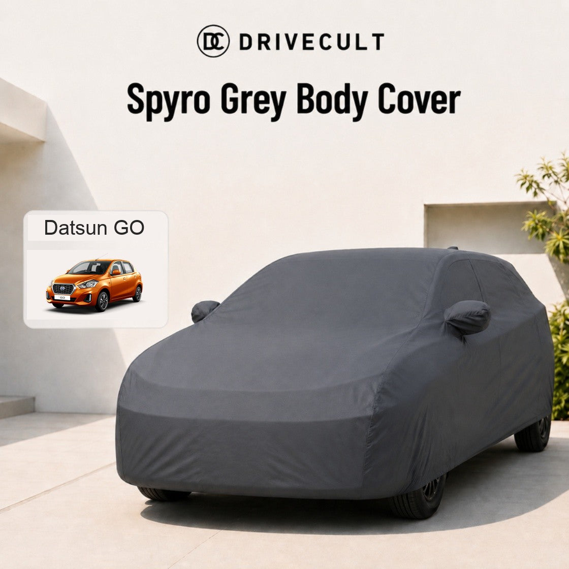 Datsun GO Spyro Grey body cover