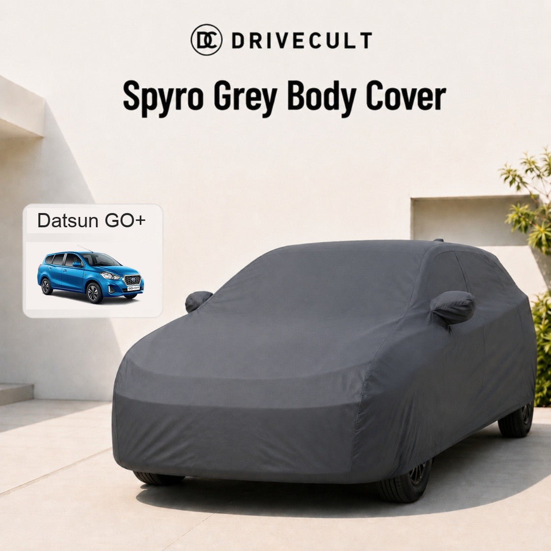 Datsun GO+ Spyro Grey body cover