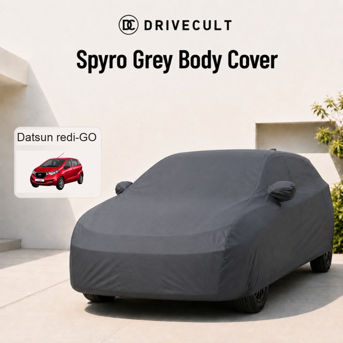 Datsun redi-GO Spyro Grey body cover