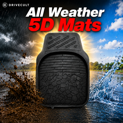 DriveCult Armour 5D front and rear car floor mats, trim to fit