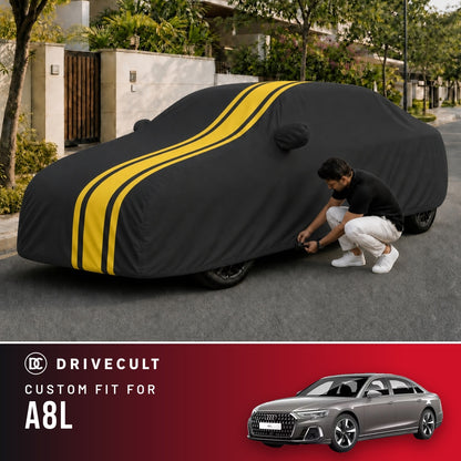 Audi A8L DriveCult Blaze custom-fit waterproof car body cover