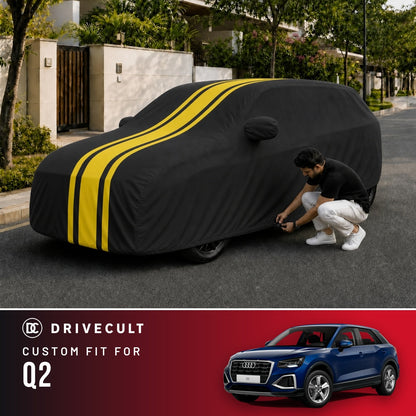 Audi Q2 DriveCult Blaze custom-fit waterproof car body cover