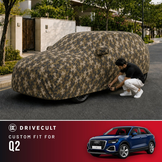 Audi Q2 DriveCult Phantom custom-fit waterproof car body cover