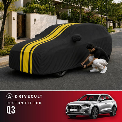 Audi Q3 DriveCult Blaze custom-fit waterproof car body cover