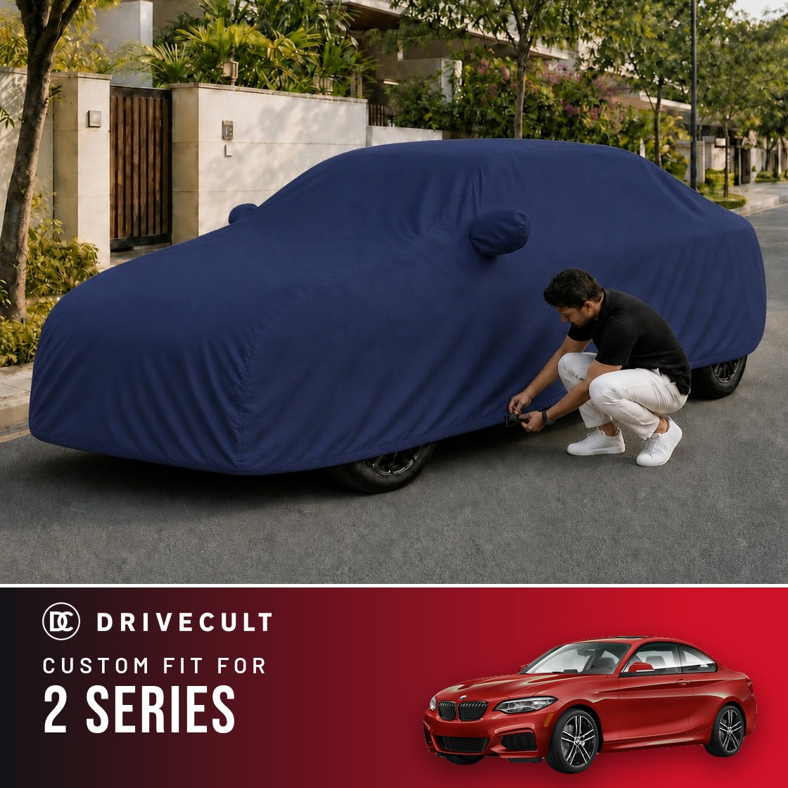 BMW 2 Series DriveCult Storm custom-fit waterproof car body cover