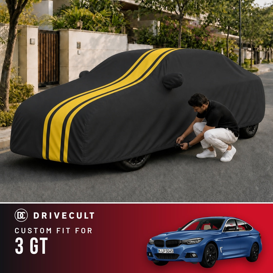 BMW 3 GT DriveCult Blaze custom-fit waterproof car body cover