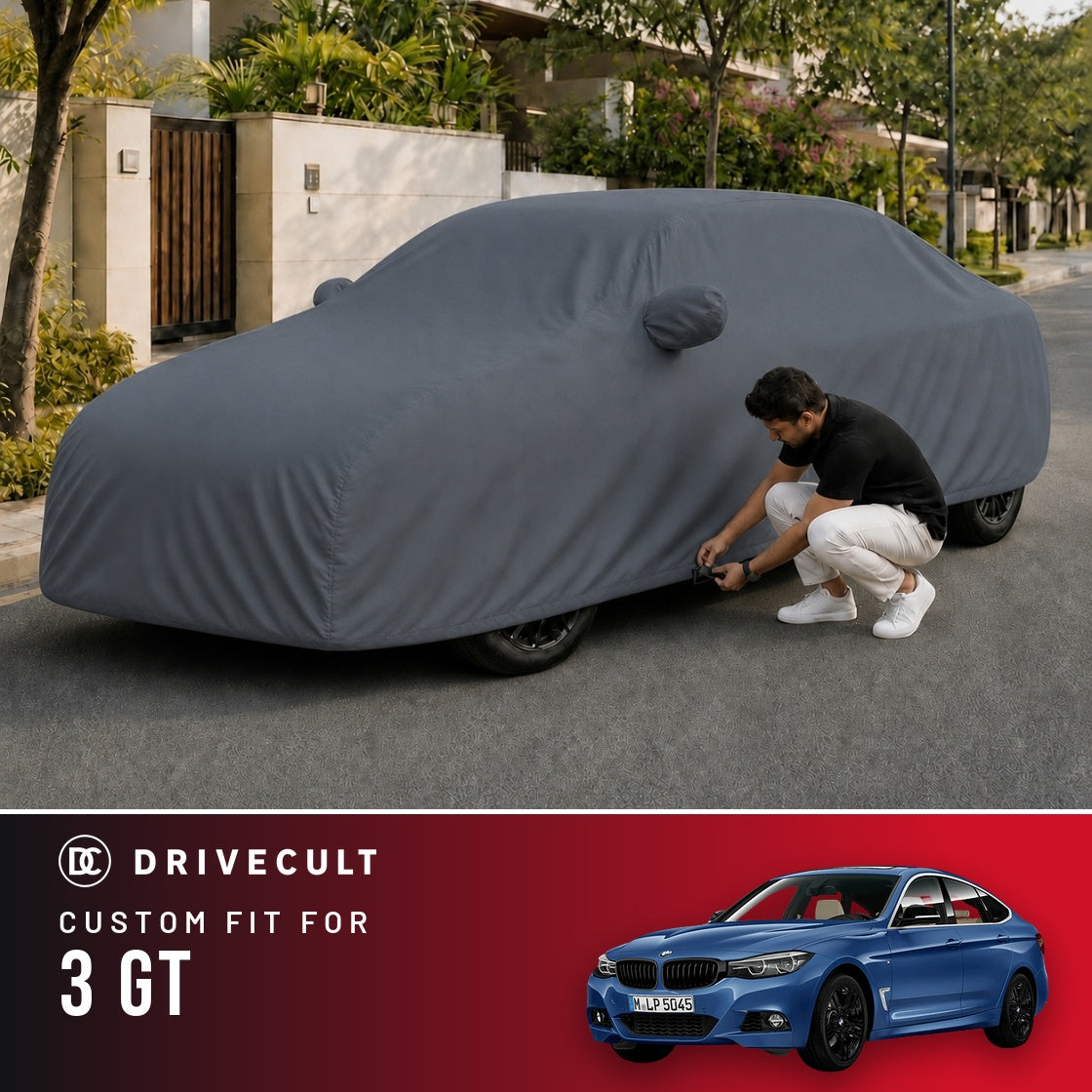 BMW 3 GT DriveCult Titan custom-fit waterproof car body cover