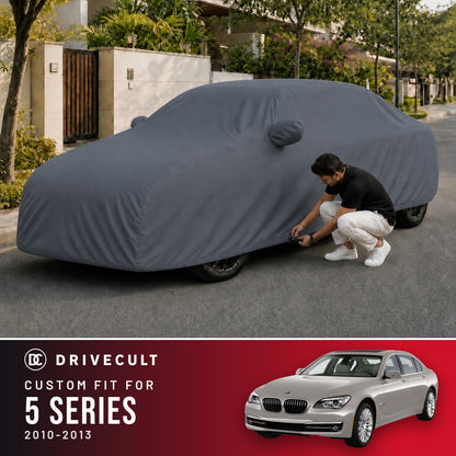 BMW 5 Series 2010-2013 DriveCult Titan custom-fit waterproof car body cover