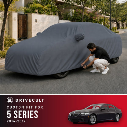 BMW 5 Series 2014-2017 DriveCult Titan custom-fit waterproof car body cover