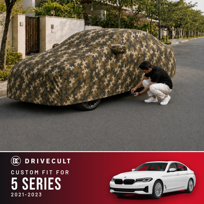 BMW 5 Series 2021-2023 DriveCult Phantom custom-fit waterproof car body cover