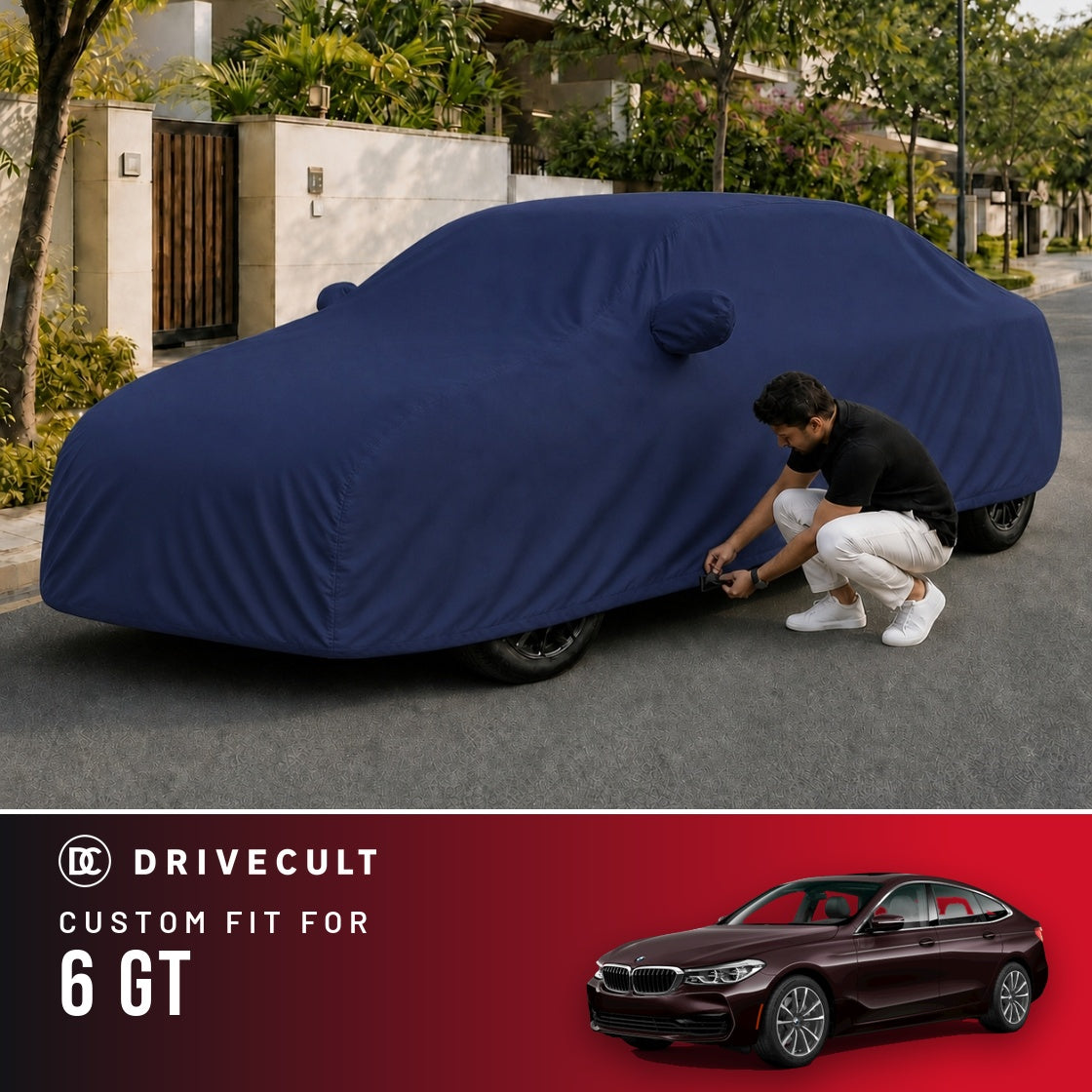 BMW 6 GT DriveCult Storm custom-fit waterproof car body cover
