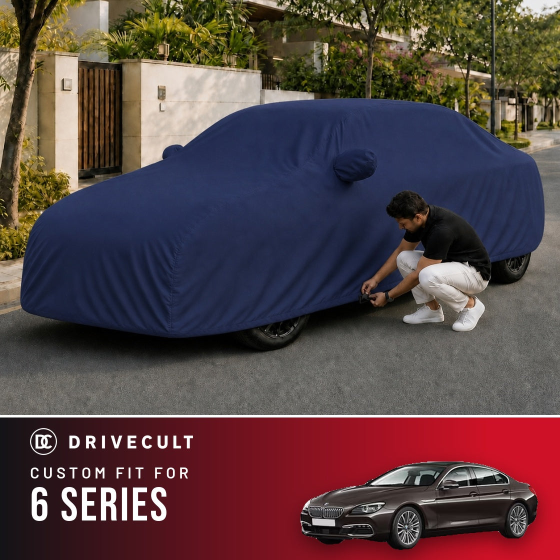 BMW 6 Series DriveCult Storm custom-fit waterproof car body cover