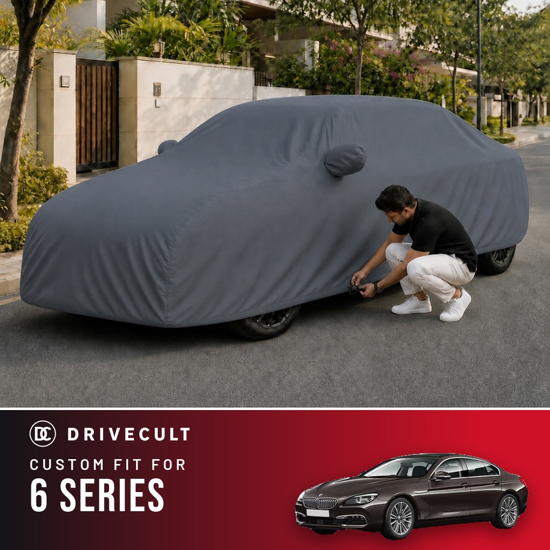 BMW 6 Series DriveCult Titan custom-fit waterproof car body cover