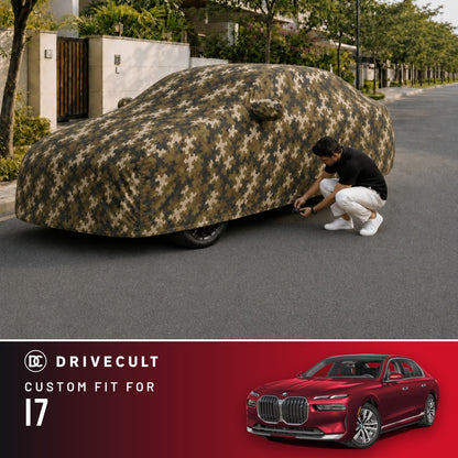 BMW i7 DriveCult Phantom custom-fit waterproof car body cover