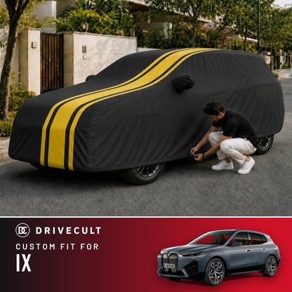 BMW iX DriveCult Blaze custom-fit waterproof car body cover