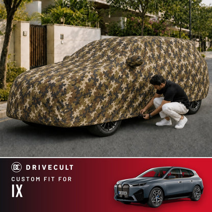 BMW iX DriveCult Phantom custom-fit waterproof car body cover