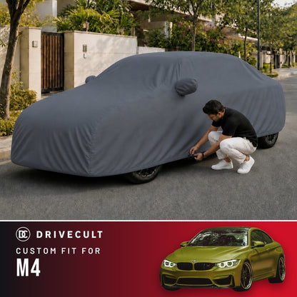 BMW M4 DriveCult Titan custom-fit waterproof car body cover